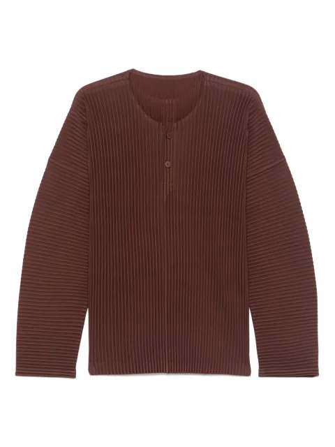 Homme Plissé Issey Miyake plissé-effect T-shirt