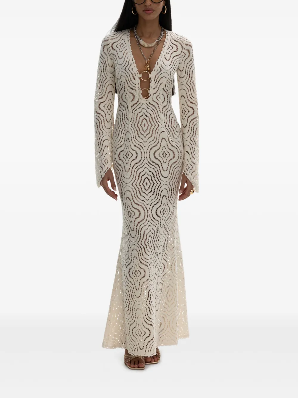 MOOS STUDIO Celestial Bloom Kleid | Weiß | Image 1