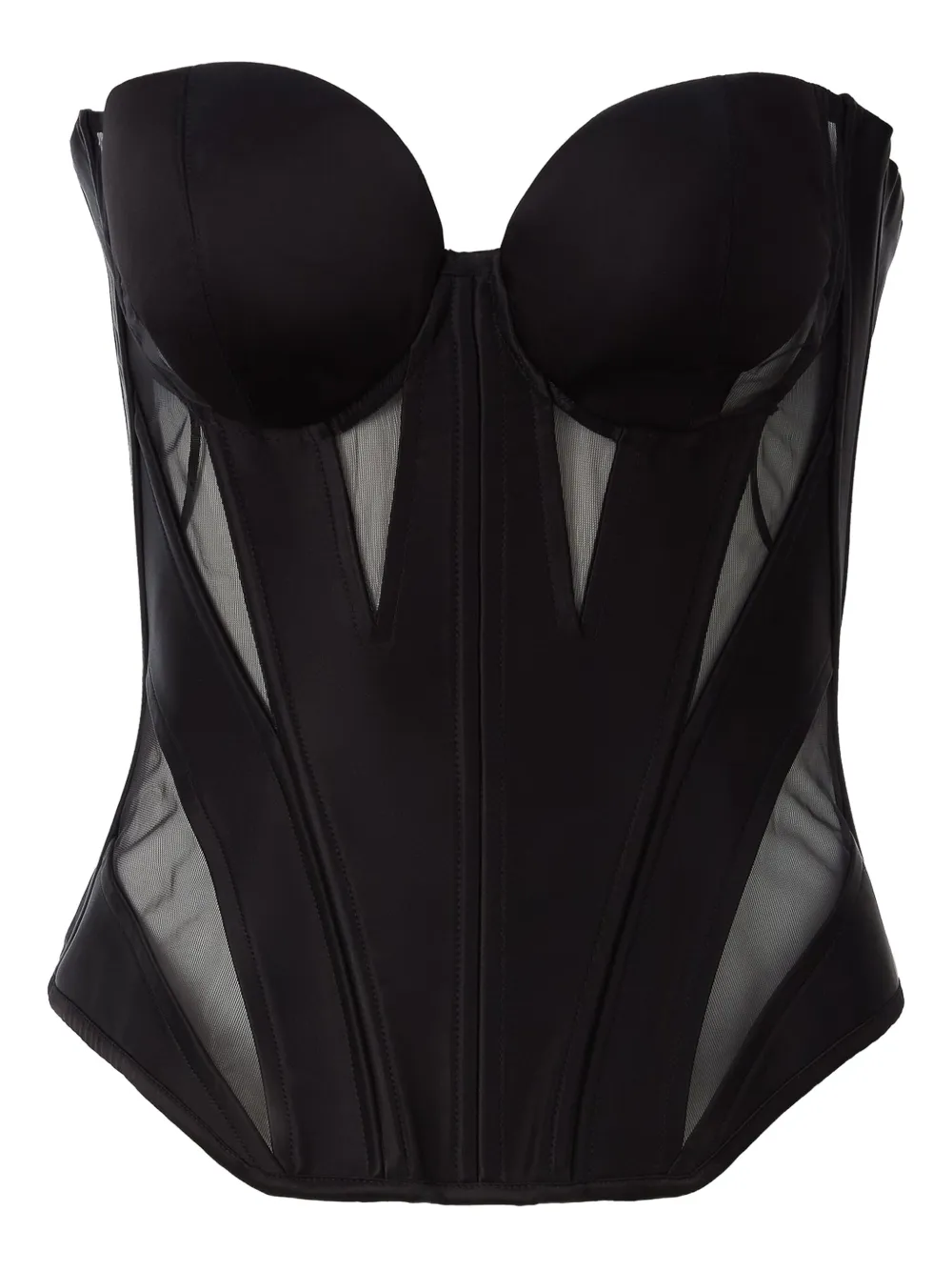 MOOS STUDIO bustier à design transparent | noir | Image 1