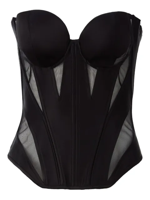 MOOS STUDIO semi sheer bustier