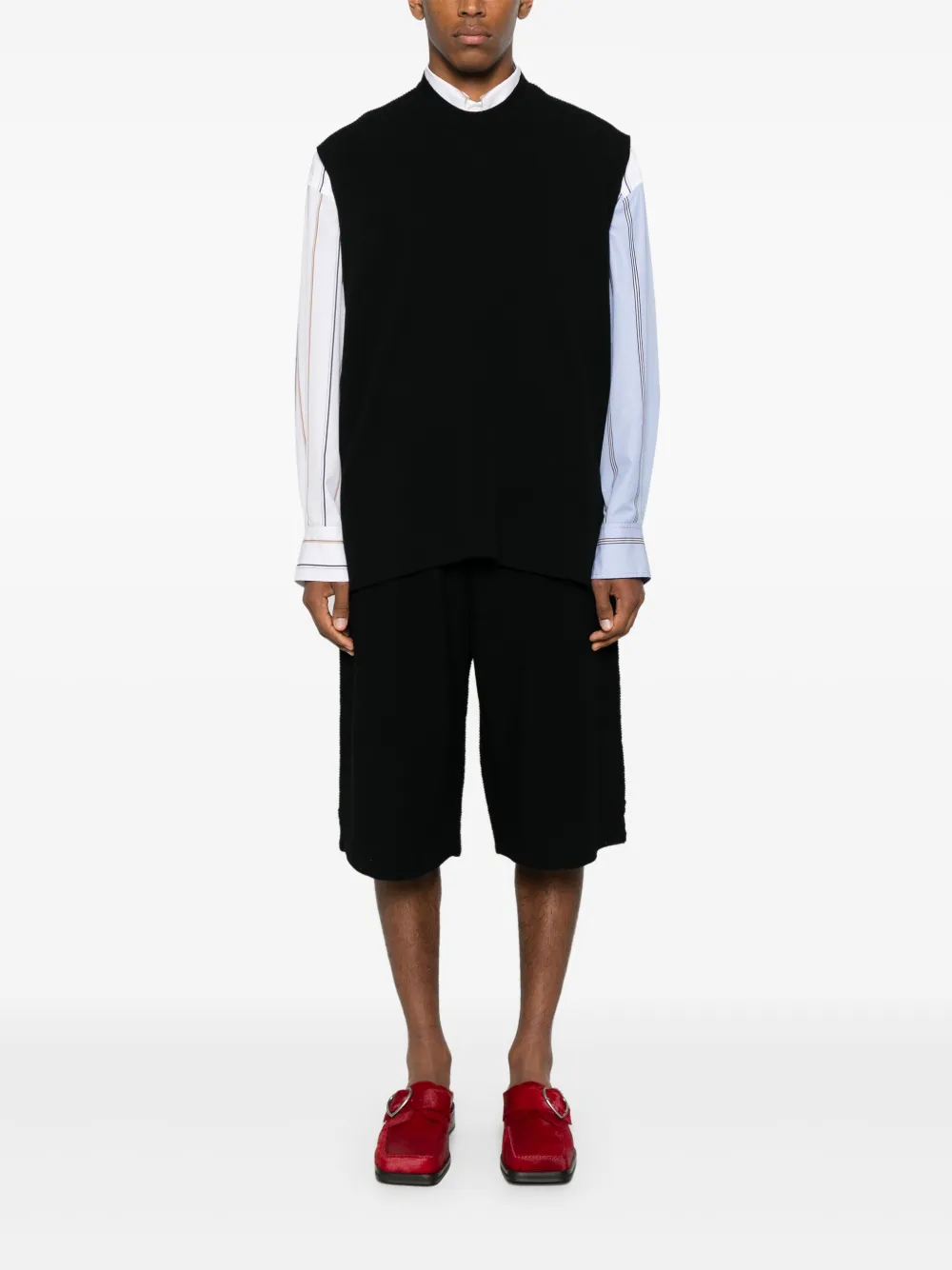 Homme Plissé Issey Miyake Katoenen shorts - Zwart