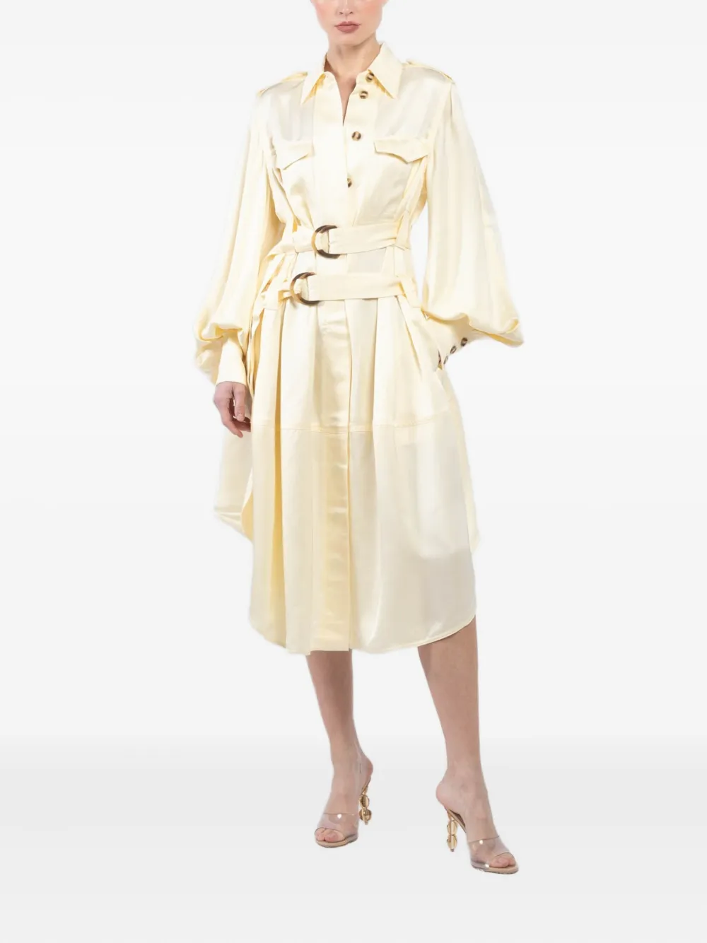 ZIMMERMANN Balance midi-jurk - Geel