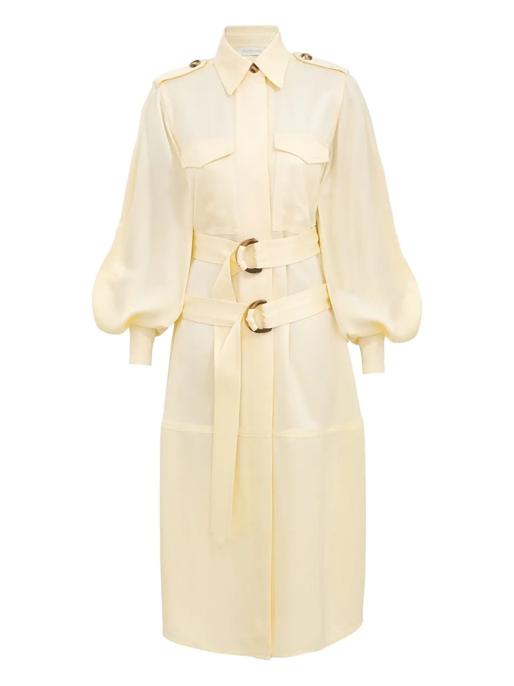 ZIMMERMANN Balance midi-jurk Geel
