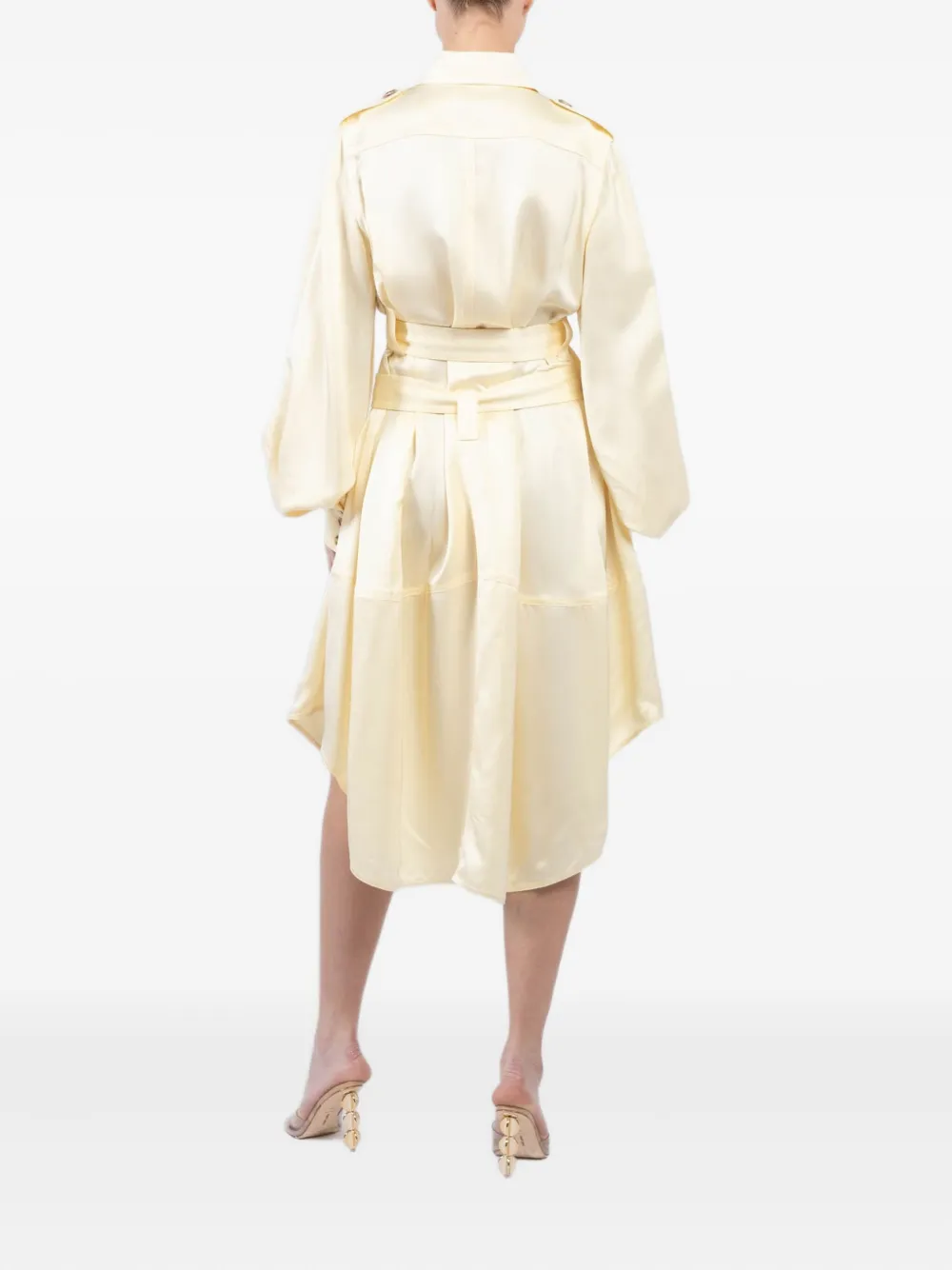 ZIMMERMANN Balance midi-jurk Geel
