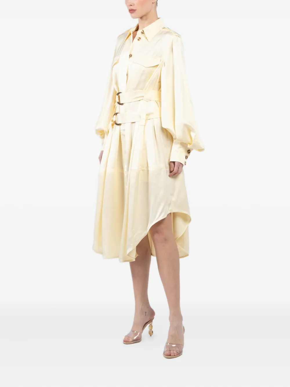 ZIMMERMANN Balance midi-jurk Geel