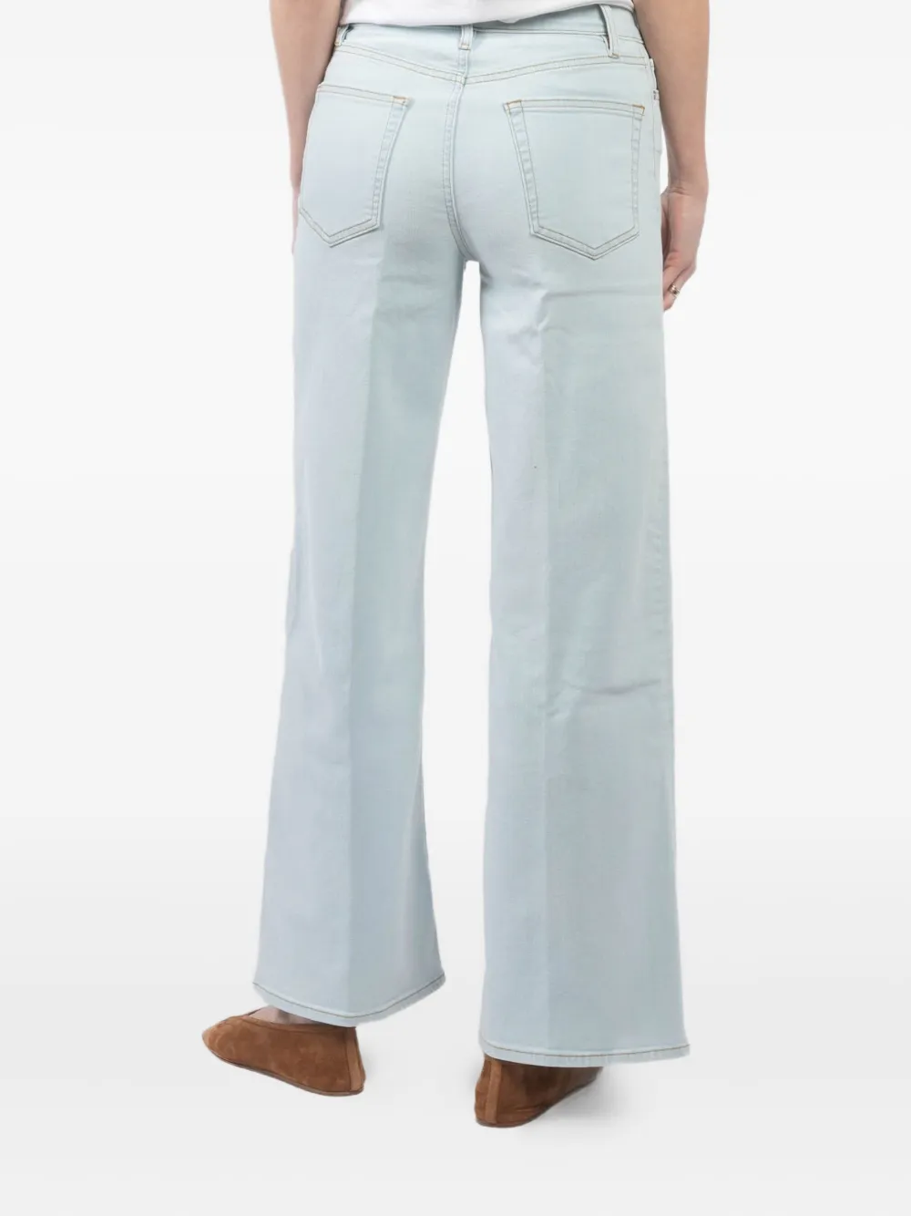 FRAME Jeans met wijde pijpen Blauw