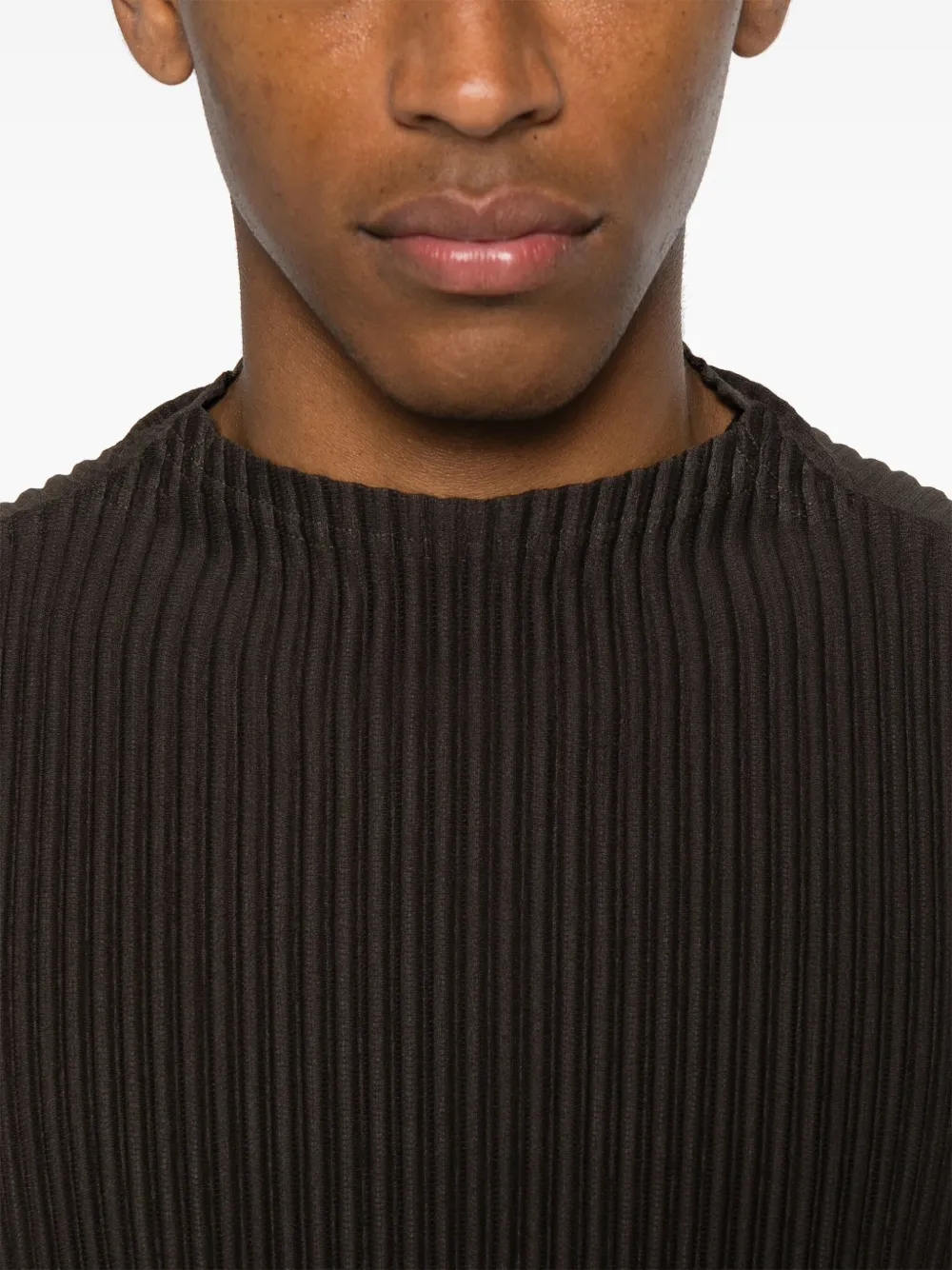 Homme Plissé Issey Miyake Plissé T-shirt Bruin