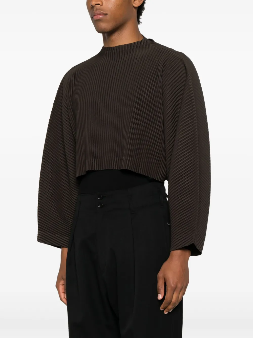 Homme Plissé Issey Miyake Plissé T-shirt Bruin