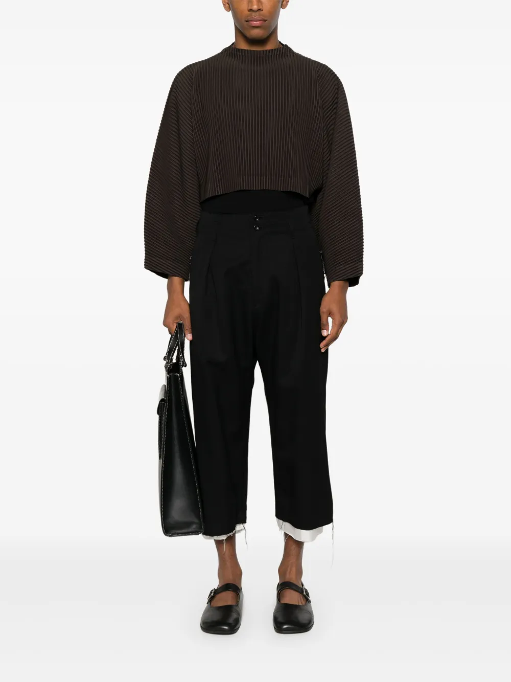 Homme Plissé Issey Miyake Plissé T-shirt - Bruin