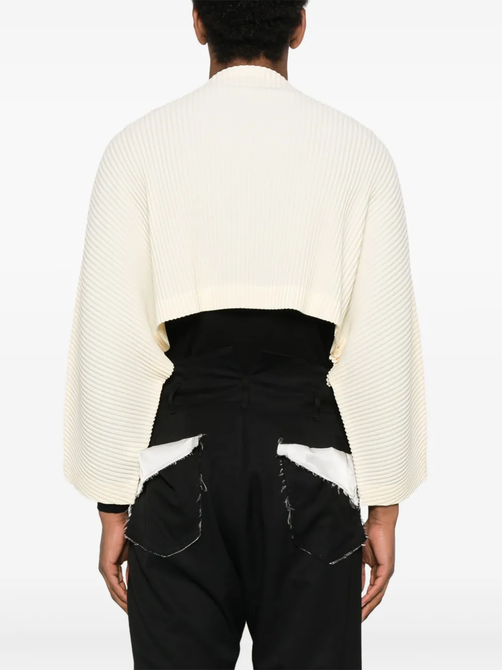 Homme Plissé Issey Miyake Overhemd met plissé-effect Geel