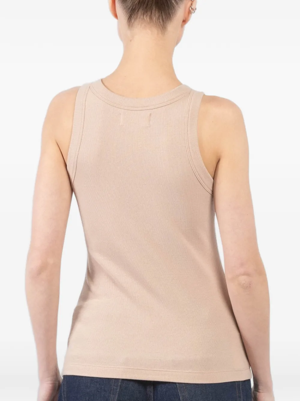 Ribbed Round-Neck Tank Top