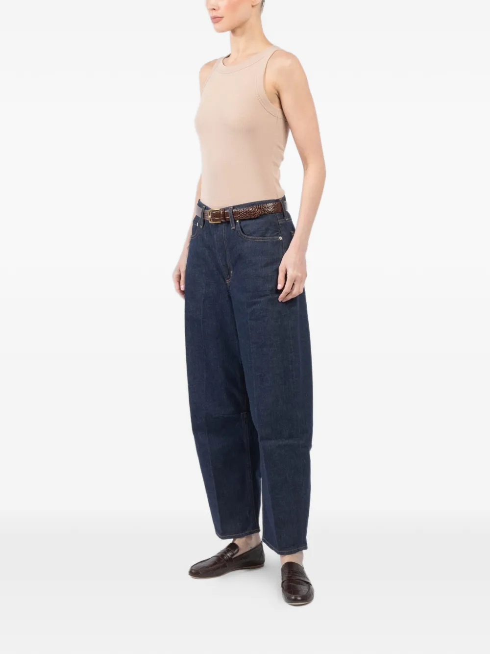 Ribbed Round-Neck Tank Top