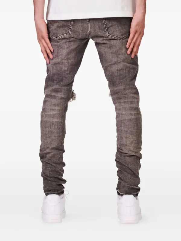 Purple Brand P002 distressed-knee Skinny Jeans | Black