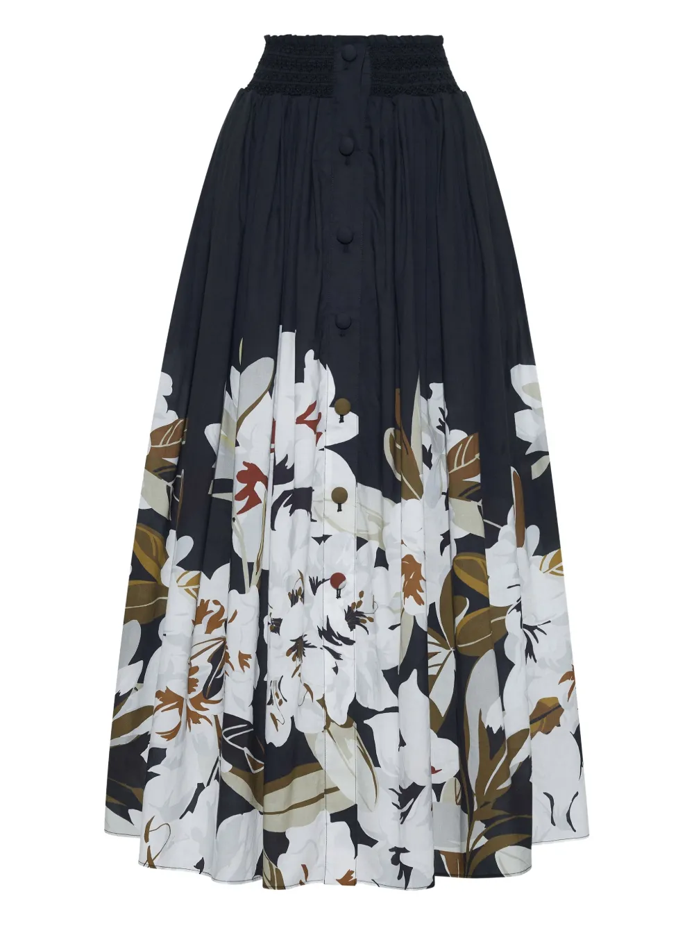 Adam Lippes Lovisa cotton skirt | Black | Image 1