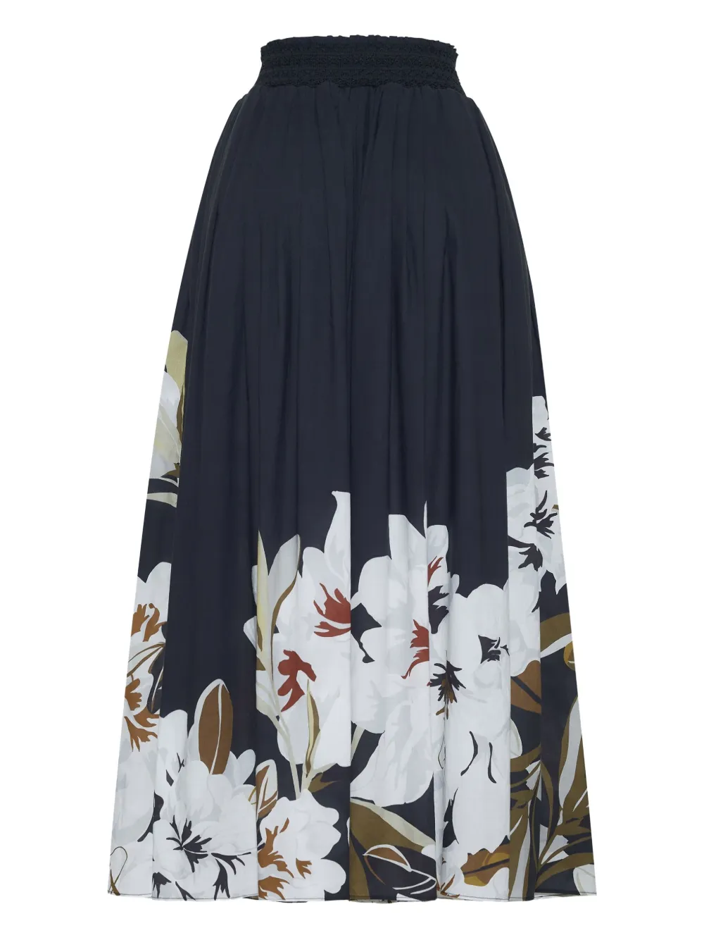 Adam Lippes Lovisa Cotton Skirt In Blue