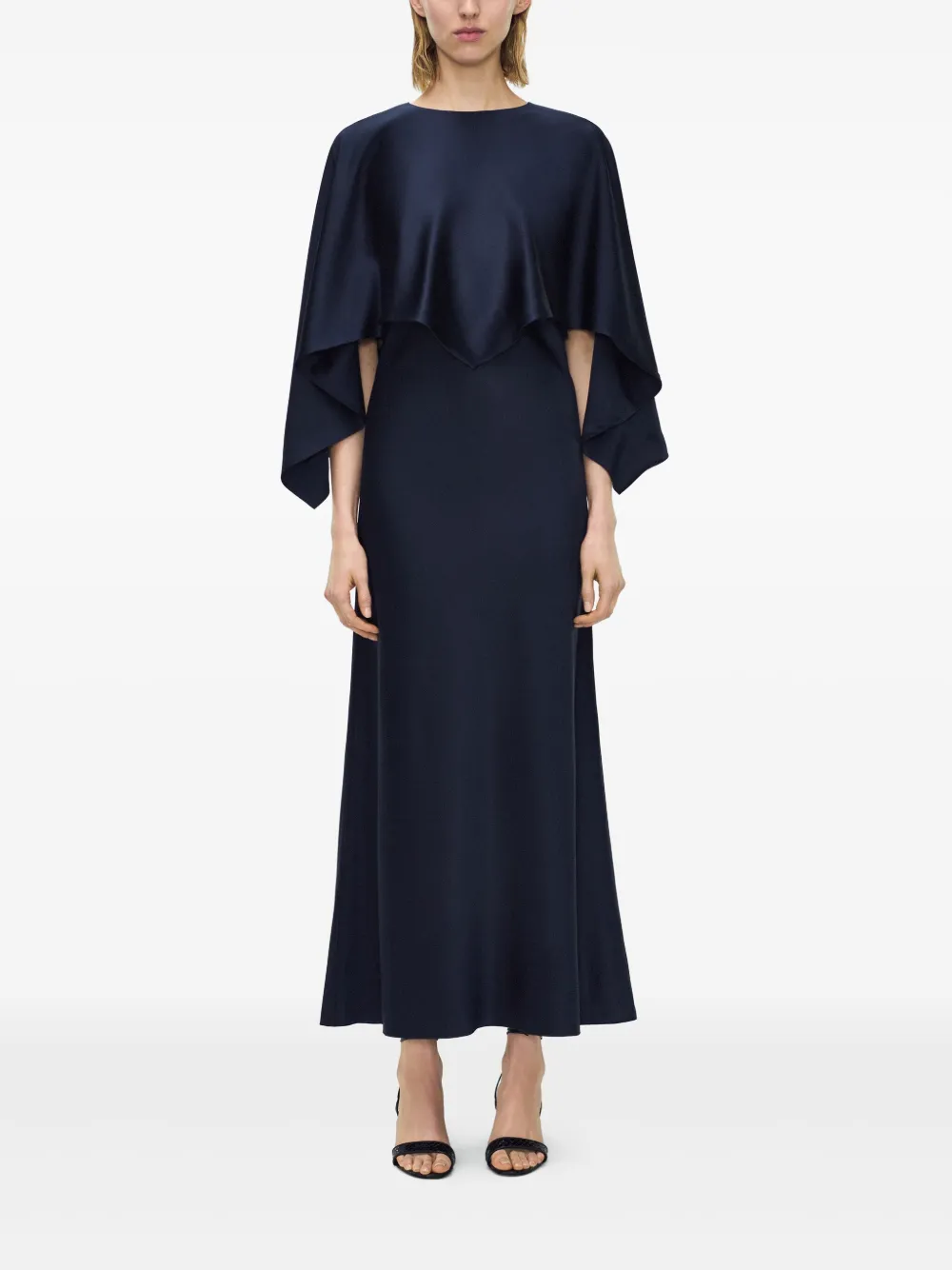 Adam Lippes Larys midi dress - Blauw