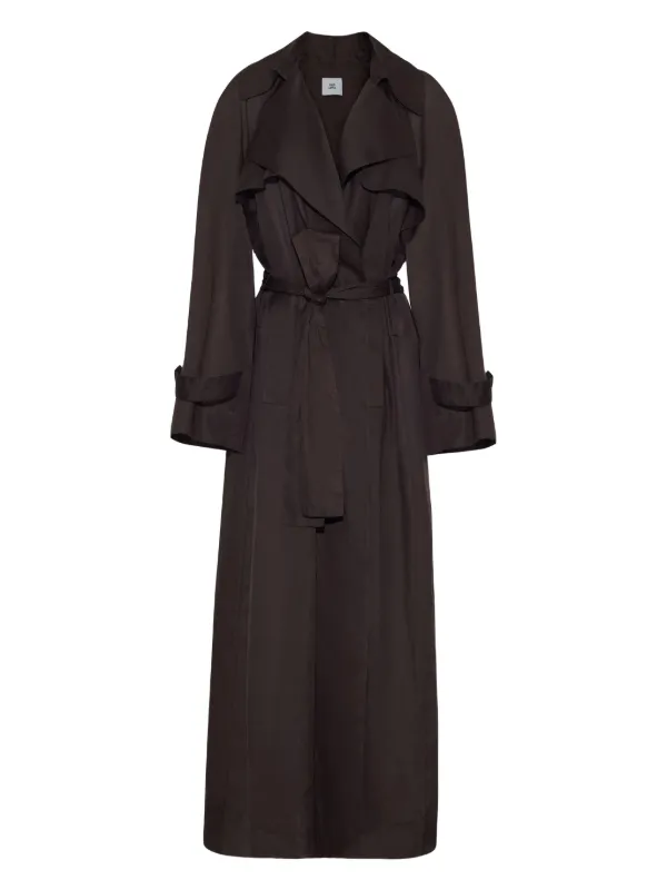 Adam Lippes Jupiter Trench Coat in Brown