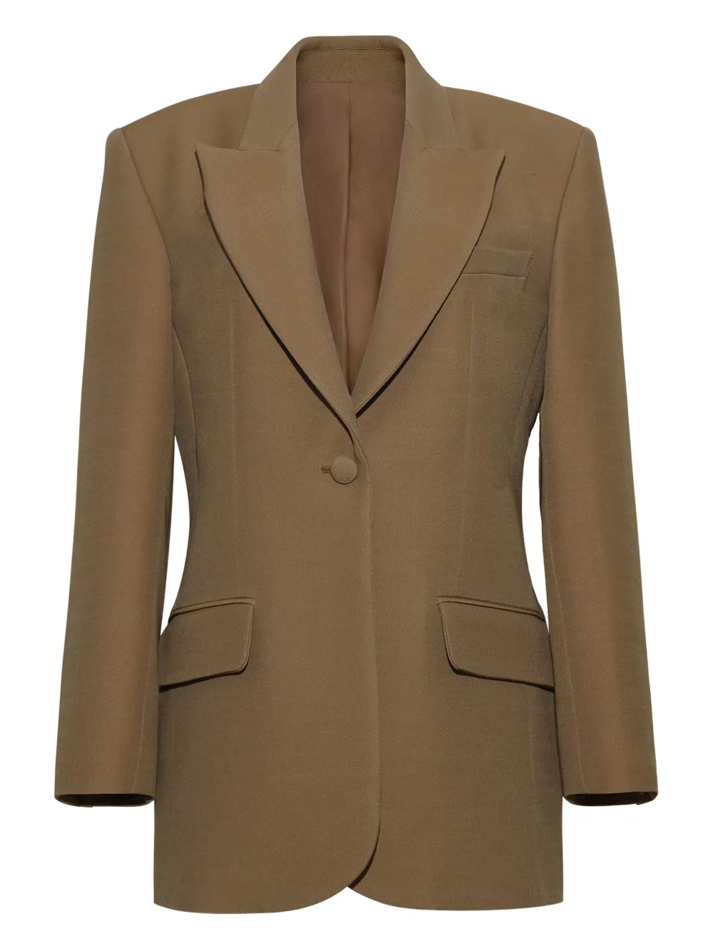 Adam Lippes blazer à simple boutonnage | vert | Image 1
