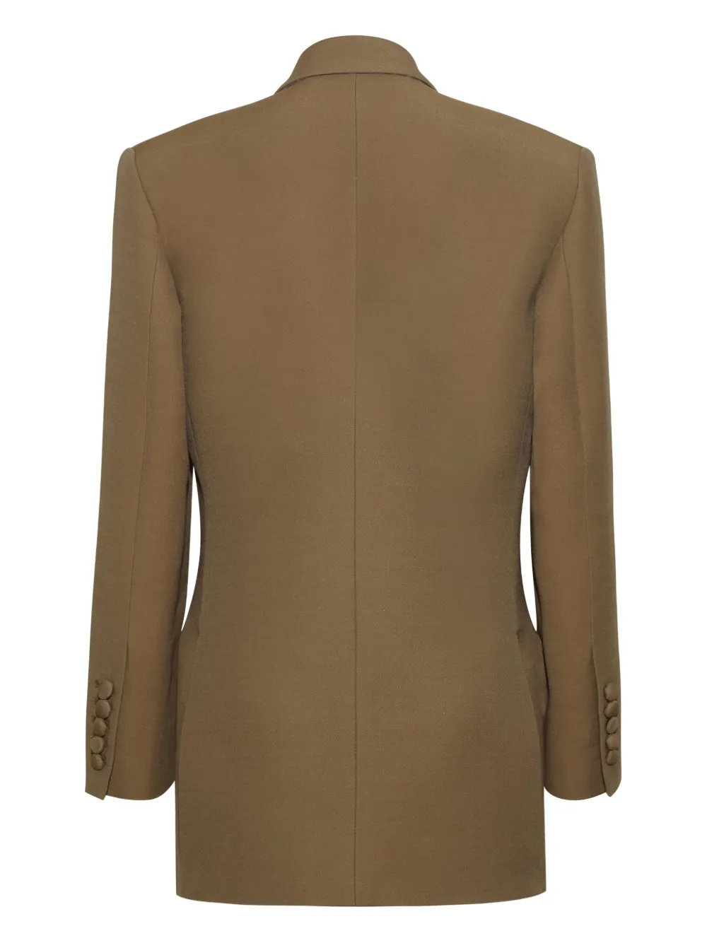 Adam Lippes Blazer met enkele rij knopen Groen