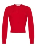 Adam Lippes crew-neck cardigan - Red
