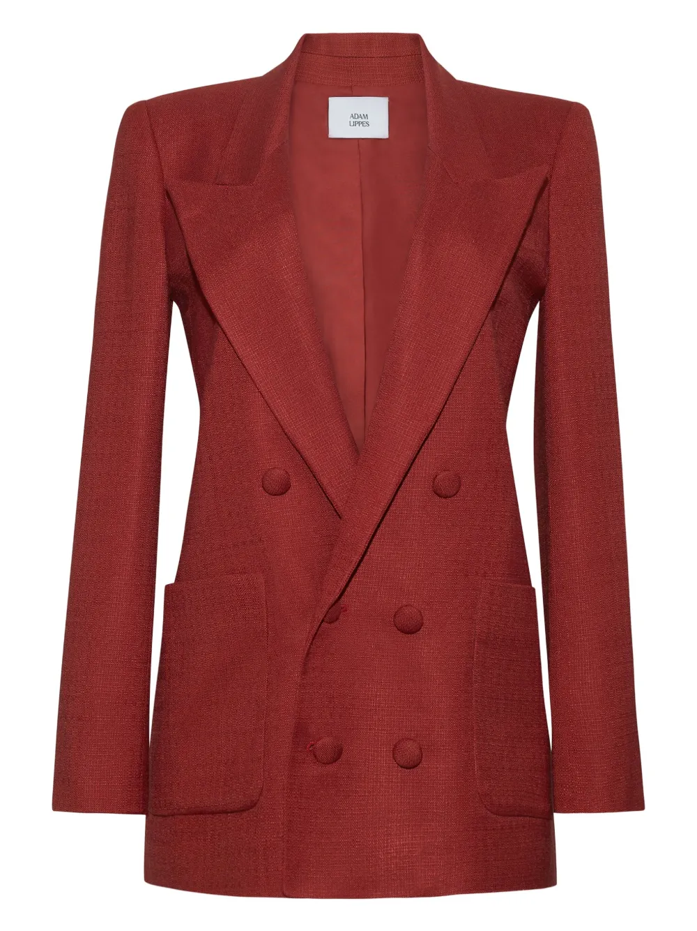 Adam Lippes Blazer met dubbele rij knopen Rood