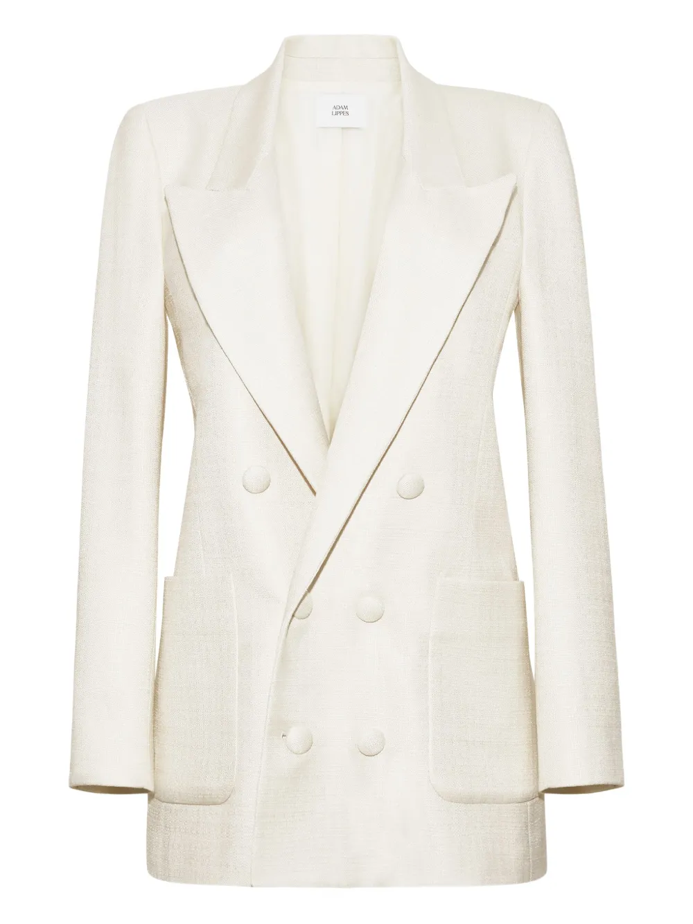 Adam Lippes Blazer met dubbele rij knopen Wit