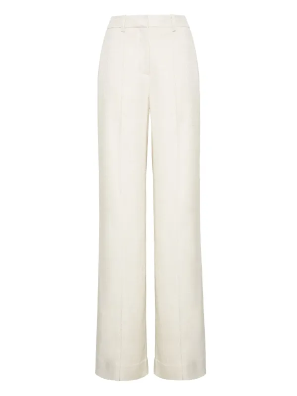 Adam Lippes Wyatt Trousers in White