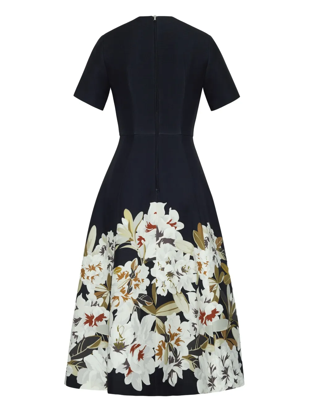 Adam Lippes Evangeline printed dress Zwart