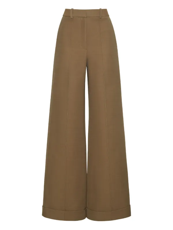 Adam Lippes Deeda Trousers in Green