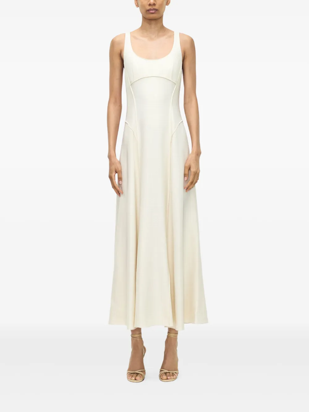 Adam Lippes Shay midi-jurk - Wit