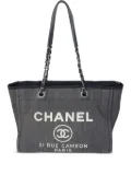 CHANEL Pre-Owned 2015-2016 small Deauville tote bag - Blue