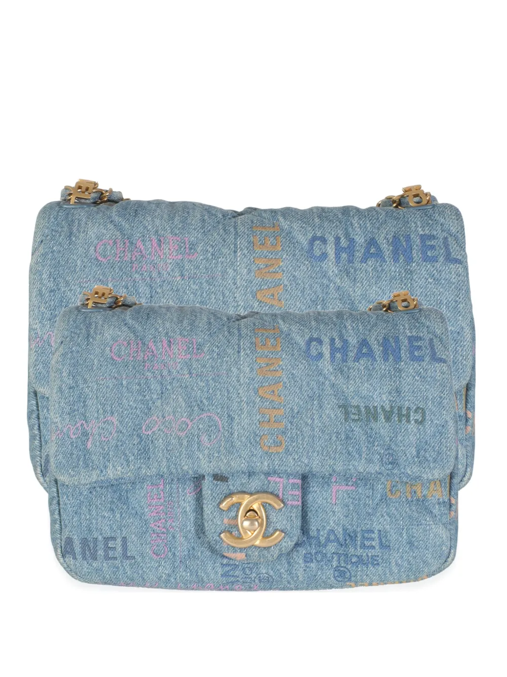 CHANEL Pre-Owned small Mood Flap cross body bag - ブルー CHANEL Pre-Owned small Mood Flap cross body bag - ブルー