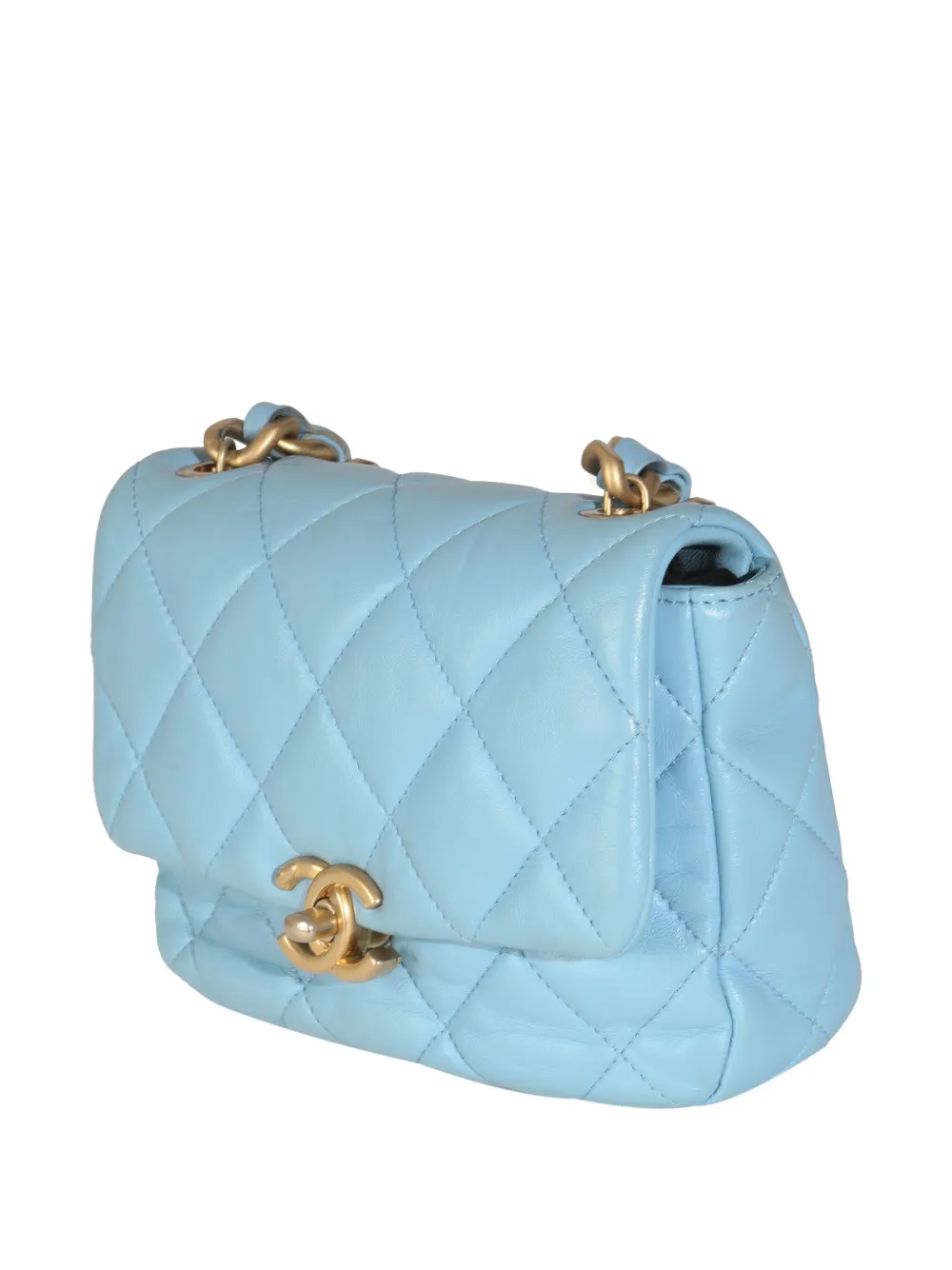 CHANEL Pre-Owned ミニキルティング バッグ | ブルー | FARFETCH JP