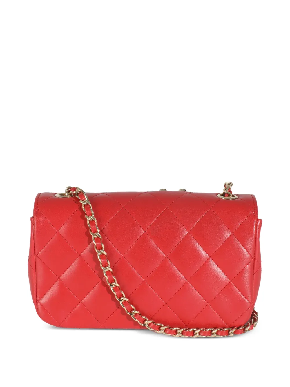 Pre-owned Chanel Mini V For Victory Flap Shoulder Bag
