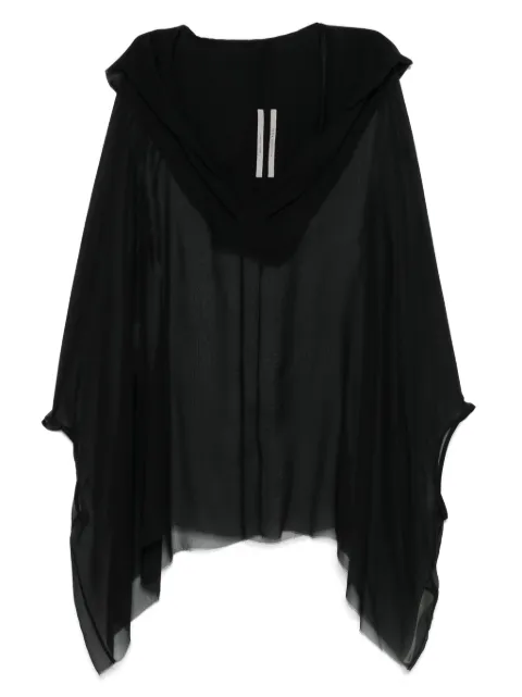 Rick Owens silk hooded jacket