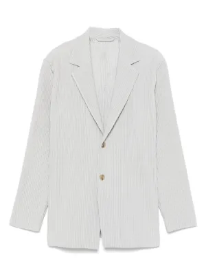 Homme Plissé Issey Miyake シングルジャケット | グレー | FARFETCH JP