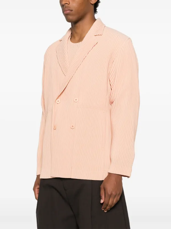 Homme Plissé Issey Miyake プリーツ ジャケット | オレンジ | FARFETCH JP