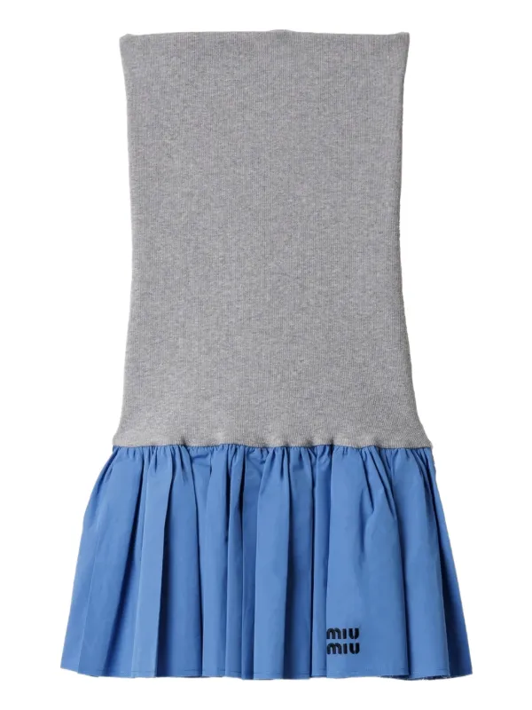 関税・送料込 MIU MIU BLUE COTTON ミニスカート 関税・送料込 MIU MIU BLUE COTTON ミニスカート