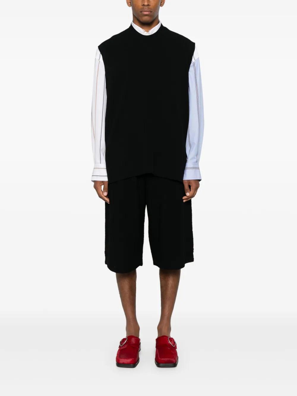 Homme Plissé Issey Miyake cotton vest - Zwart