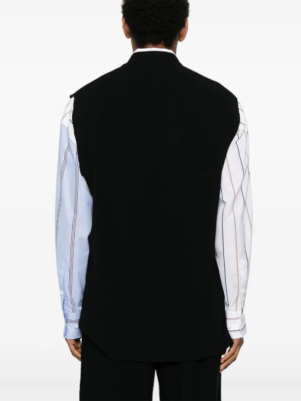 Homme Plissé Issey Miyake Cotton Vest | Black | FARFETCH JO