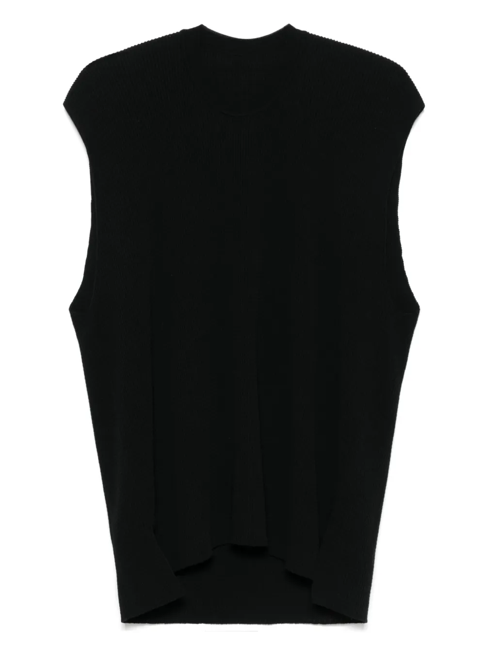 Homme Plissé Issey Miyake Katoenen gilet Zwart