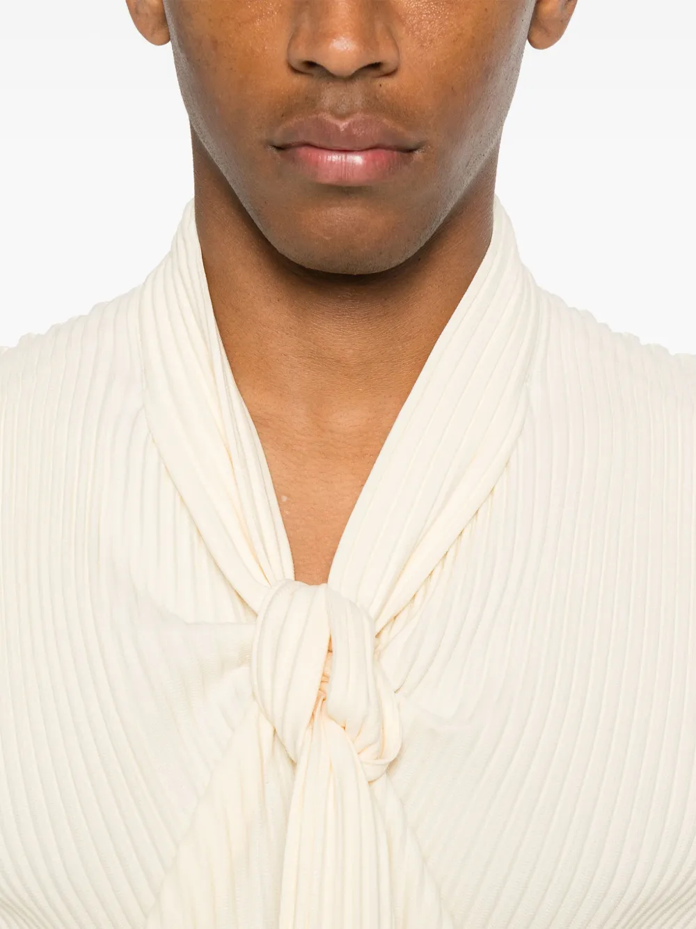 ISSEY MIYAKE PLISSÉ-EFFECT VEST