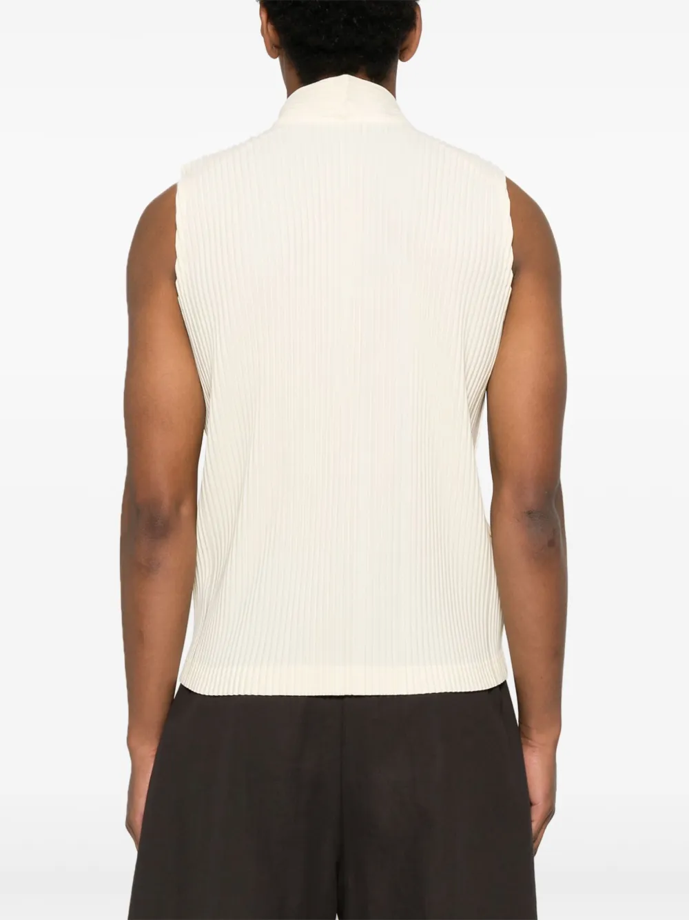 ISSEY MIYAKE PLISSÉ-EFFECT VEST