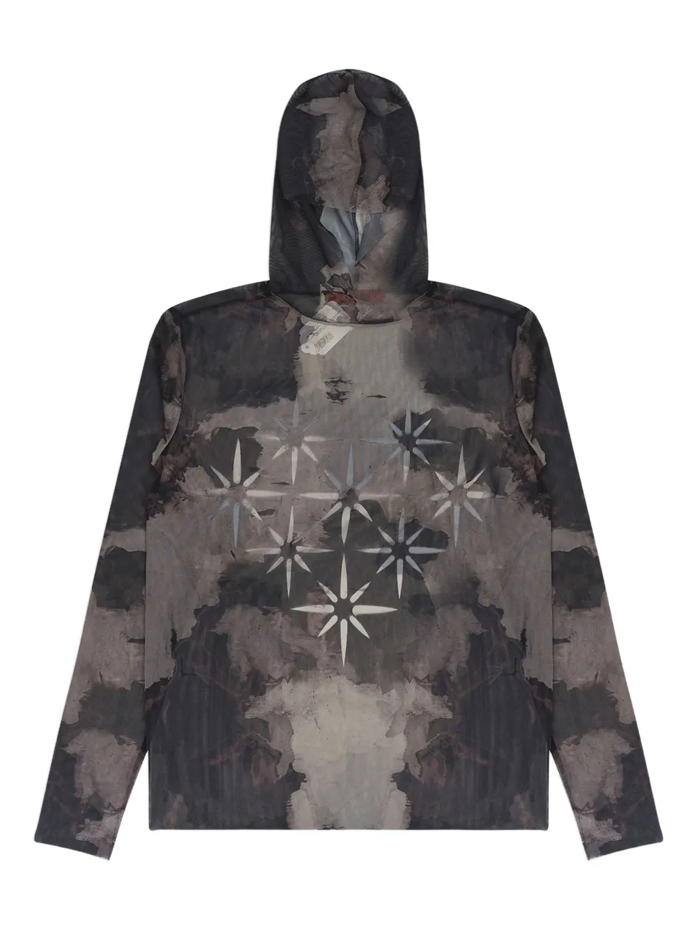 KUSIKOHC sudadera Raser Cut Tight Top con capucha | gris | Image 1