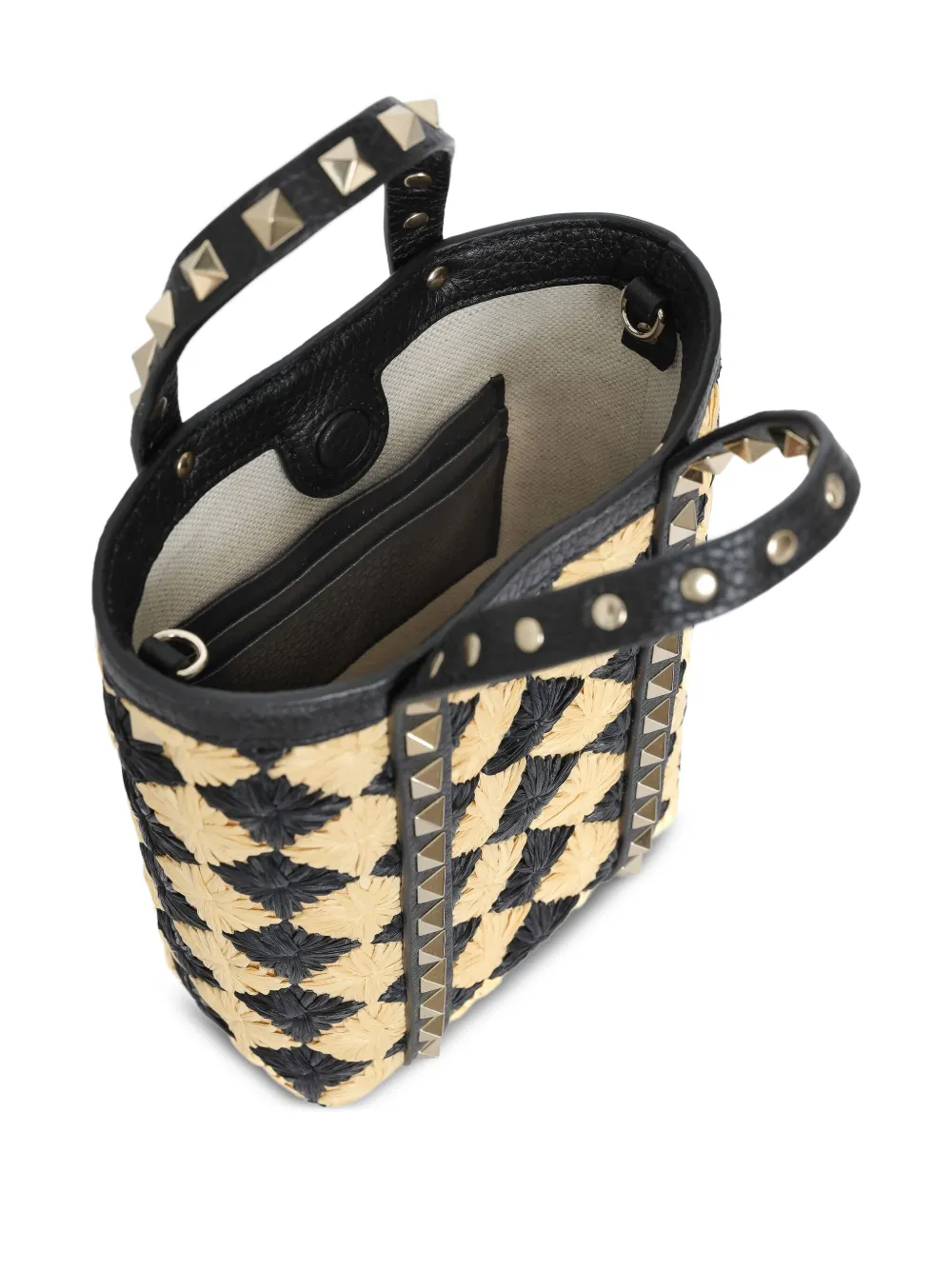 Valentino Garavani Rockstud kleine tas Beige
