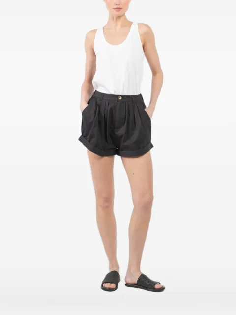 Velvet top sin mangas con escote redondo