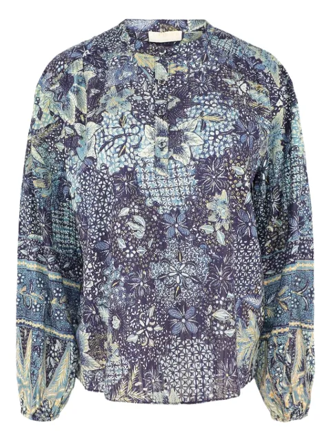 Ulla Johnson floral-print balloon-sleeve blouse