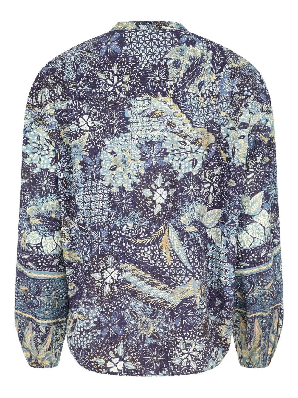 Ulla Johnson floral-print balloon-sleeve blouse - Blauw