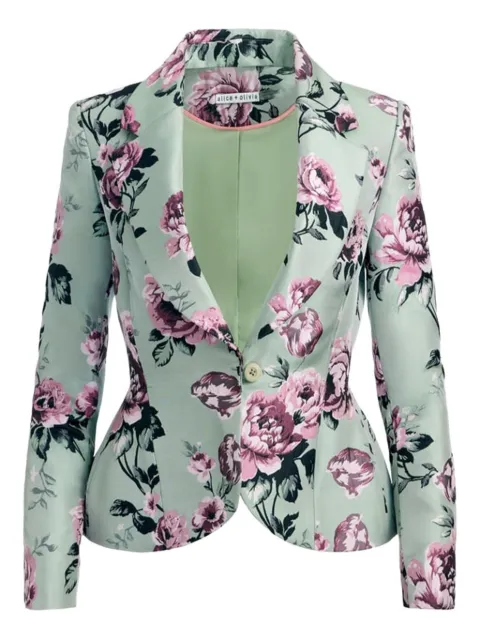 alice + olivia blazer à fleurs