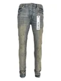 Purple Brand P001 distressed paint-splatter jeans - Blue